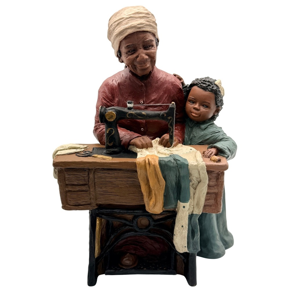 Vintage All God's Children Bessie and Corkie Figurine Sewing Machine Martha 1995